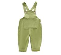 Baby Kleinkind Kinder Jungen Mädchen Kordsamt Latzhose Overall Kord Hose mit Hosenträger für Baby Kleinkind Kinder alt Vintage Retro Süßer Look (Green, 4-5 Years)