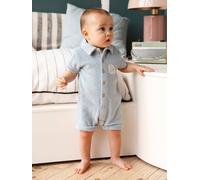 Baby Kurzoverall aus Frottee himmelblau Gr. 62 von vertbaudet