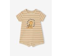 Baby Kurzoverall aus Jersey BASIC wollweiß Gr. 74 von vertbaudet