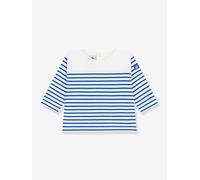 Baby Langarm-Ringelshirt PETIT BATEAU, Baumwolle weiß Gr. 68