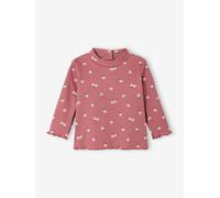 Baby Langarmshirt mit Blumenmuster altrosa Gr. 86 von Vertbaudet