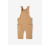 Baby Latzhose aus Sweatware, Bio-Baumwolle taupe Gr. 92/98 von vertbaudet