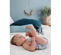 Baby Latzhose, Retro-Chic blau Gr. 56 von vertbaudet