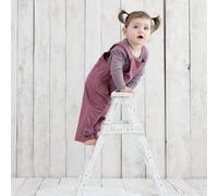 Baby-Latzhose Unisex 'OrganicEra' aus Bio-Baumwolle Bordeaux Melange (Rot) 12-18M