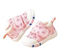 Baby Lauflernschuhe Sommer Atmungsaktiv Sandalen Mädchen Kleinkind Krabbelschuhe Moden Blumenmuster Sommerschuhe Kinder Jungen Barfußschuhe Outdoor Slipstop Babyschuhe (B-Pink, 23.5 Infant)