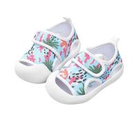 Baby Lauflernschuhe Sommer Atmungsaktiv Sandalen Mädchen Kleinkind Krabbelschuhe Moden Blumenmuster Sommerschuhe Kinder Jungen Barfußschuhe Outdoor Slipstop Babyschuhe