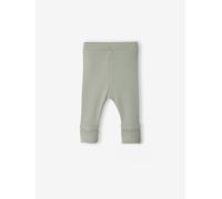 Baby Leggings, Beinlänge verstellbar Bio-Baumwolle BASIC salbeigrün Gr. 50 von Vertbaudet