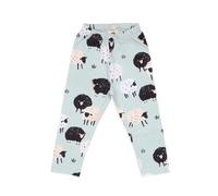 Baby Leggings GOTS zertifiziert - Bio-Baumwolle, Hellgrün mit Schafmotiv, elastischer Bund, weich & bequem, alltagstauglich | Walkiddy 50/56