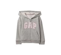 Baby Mädchen Gap Logo Reißverschluss Hoodie Sweatshirt Grau, grey melé, 18-24 Monate