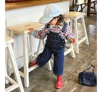 Baby Mädchen Lässige Gewaschen Jeans Latzhose Jumpsuit