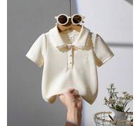 Baby Mädchen Polohemd mit Stickerei Design, Kurzarm, Frühling/Sommer