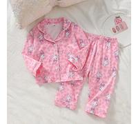 Baby Mädchen süß niedlich elegant hautfreundlich weich bequem lässig täglich rosa Herz Schleife Kaninchen Cartoon Muster Strickjacke Langarm Oberteil