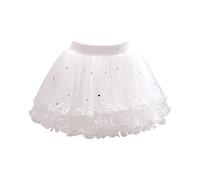 Baby Mädchen Tüllrock Set Tütü Bunt Tutu Rock Prinzessin Minirock Regenbogen