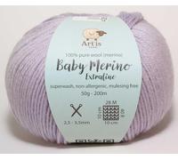Baby Merino Extrafine Art'is Yarn 100% Wolle | Mulesing-frei & Superwash (50g / 200m) (154 lila)