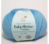 Baby Merino Extrafine Art'is Yarn 100% Wolle | Mulesing-frei & Superwash (50g / 200m) (163 blau)