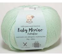 Baby Merino Extrafine Art'is Yarn 100% Wolle | Mulesing-frei & Superwash (50g / 200m) (18 wassergrün)