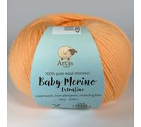Baby Merino Extrafine Art'is Yarn 100% Wolle | Mulesing-frei & Superwash (50g / 200m) (225 lachs)