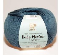 Baby Merino Extrafine Art'is Yarn 100% Wolle | Mulesing-frei & Superwash (50g / 200m) (247 nebelblau)