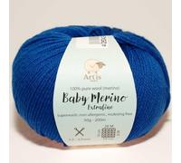 Baby Merino Extrafine Art'is Yarn 100% Wolle | Mulesing-frei & Superwash (50g / 200m) (3 leuchtendes balu)