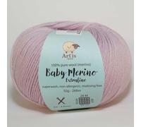 Baby Merino Extrafine Art'is Yarn 100% Wolle | Mulesing-frei & Superwash (50g / 200m) (74 pastelllila)