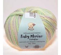 Baby Merino Extrafine Art'is Yarn 100% Wolle | Mulesing-frei & Superwash (50g / 200m) (860 gelb Farbverlauf)