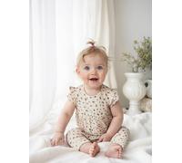 Baby Overall aus Musselin wollweiß Gr. 62 von vertbaudet