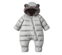 Baby Schneeanzug Winter Falthandschuhe Booties Kapuzen Fleece Overall 9-12 Monate