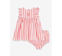 Baby-Set: ärmelloses Kleid & Shorts PETIT BATEAU aprikose Gr. 86