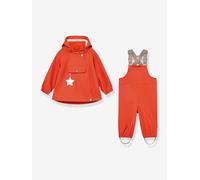 Baby-Set aus Regenjacke & Matschhose MATWAINIS MINI A TURE terrakotta farbe Gr. 74