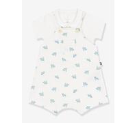 Baby-Set: Latz-Shorts & Body Kurzarm PETIT BATEAU weiß Gr. 56