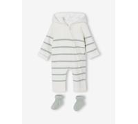 Baby-Set: Strick-Overall & Socken salbeigrün Gr. 80 von vertbaudet