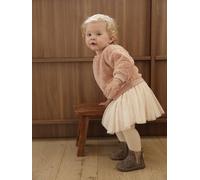 Baby Set: Sweatshirt aus Kunstfell & Tüllrock pudrig rosa Gr. 92/98 von Vertbaudet