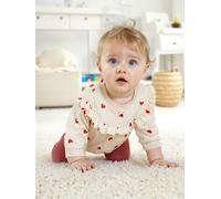 Baby-Set: Sweatshirt & Leggings, personalisierbar wollweiß Gr. 68 von Vertbaudet