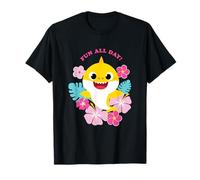 Baby Shark Fun All Day Floral T-Shirt