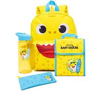 Baby Shark Rucksack Set Kleinkinder Kindergarten 4 -teilige Lunchbox Wasserflasche