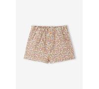 Baby Shorts mit Blumenmuster, Dehnbund wollweiß Gr. 71 von vertbaudet