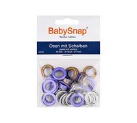 BabySnap Ösen mit Scheiben 11mm B28 lavendel (39,96 € pro 100 Stk) Farbe:B28 lavendel