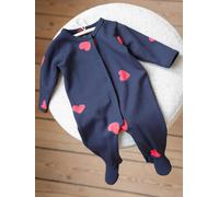 Baby Strampler Mon Coeur ENVIE DE FRAISE Bio-Baumwolle blau Gr. 62