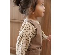Baby Sweatshirt mit Allover-Print personalisierbar beige leo Gr. 62 von Vertbaudet