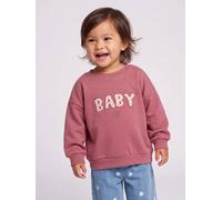 Baby Sweatshirt mit Motiv vorn BASIC himbeer Gr. 62 von Vertbaudet