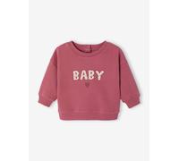 Baby Sweatshirt mit Motiv vorn & Recycling-Polyester BASIC himbeer Gr. 71 von Vertbaudet