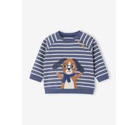 Baby Sweatshirt, Streifen blau Gr. 80 von vertbaudet