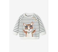 Baby Sweatshirt, Streifen grün Gr. 71 von vertbaudet