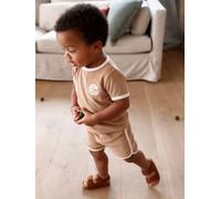Baby T-Shirt & Shorts graubeige Gr. 92/98 von vertbaudet