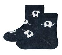 Baby Thermo Socken 2er Pack Elefanten navy 17