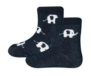 Baby Thermo Socken 2er Pack Elefanten navy 18/19
