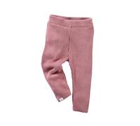 HANS NATUR Baby und Kinder Leggings Strick-Qualität Bio-Baumwolle rose Gr.74/80