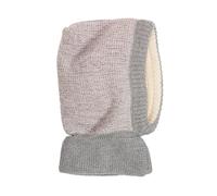 HANS NATUR Baby und Kinder Schalmütze grau-rose melange Gr.54/56