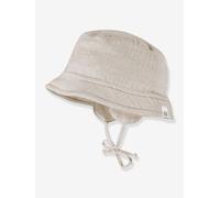 Baby UV-Sonnenhut mit Krempe maximo, Bio-Baumwolle beige Gr. 47 cm
