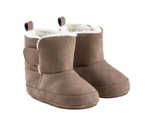 Baby warme Krabbelschuhe aus Kunstleder mit rutschfester Sohle Sterntaler - 5301711 braun 985 Größe: 17/18